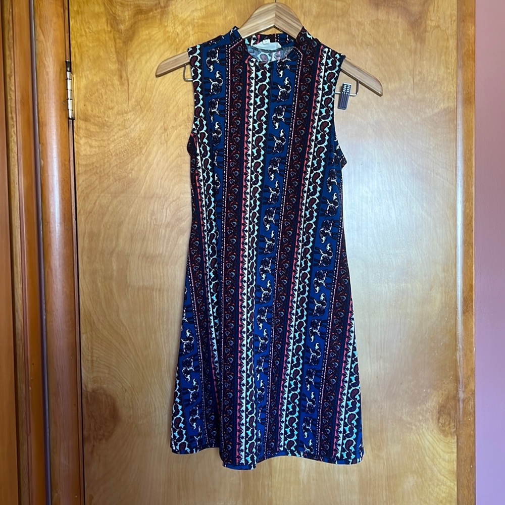 Pink Rose Patterned Dress